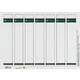 Rug-insteekkaart Leitz smal/kort 31x190mm wit 175 stuks