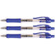 Gelschrijver Quantore grip drukknop 0.7mm blauw