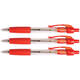 Balpen Quantore Grip drukknop rood medium