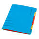 Sorteermap Secolor sixtab 6 tabbladen 100% gerecycled karton 250 gr blauw