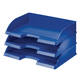 Brievenbak Leitz Plus A4 maxi dwars blauw