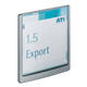 Deurbordje Durable Click sign 149x148,5mm grafiet