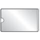 Visitekaarttas Djois 95x60mm zelfklevend korte zijde open transparant 10 stuks