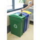 Afvalbak Rubbermaid Slim Jim Vented met luchtsleuven 87 liter grijs