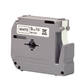 Labeltape Brother P-touch M-K221BZ ongelamineerd 9mm zwart op wit