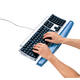 Polssteun toetsenbord Fellowes Crystals gel transparant blauw