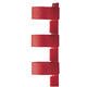 Bindrug GBC 10mm 21rings A4 rood 100 stuks