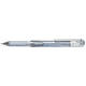 Gelschrijver Pentel K230M medium metallic zilver