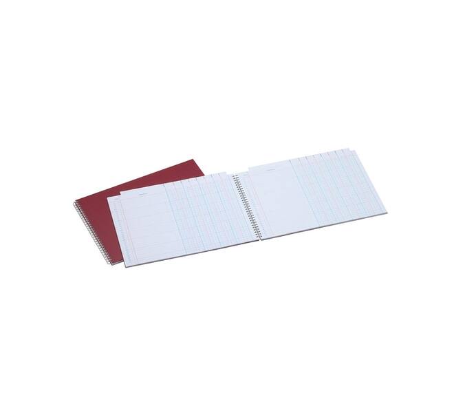 Tabellarisch register Djois Atlanta 247x351mm 2x8kolommen 108blz rood