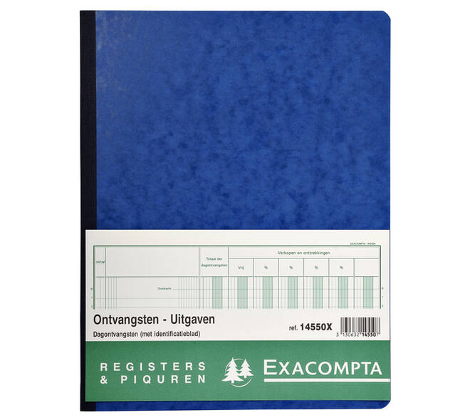 Register Piqure dagontvangsten 320x250mm 80vel assorti
