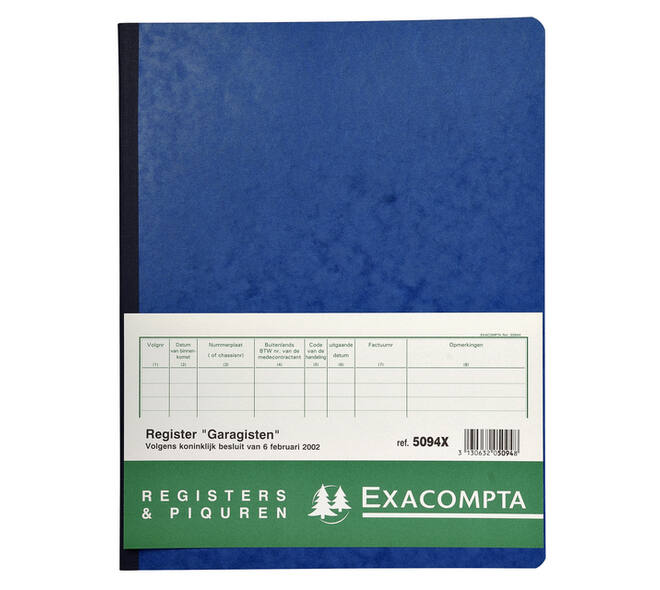 Register Piqure garagisten 320x250mm 80vel assorti