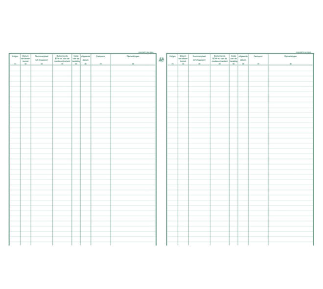 Register Piqure garagisten 320x250mm 80vel assorti