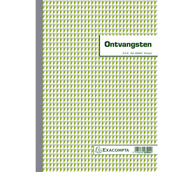 Kasboek Exacompta Manifold ontvangsten dupli 50vel NL