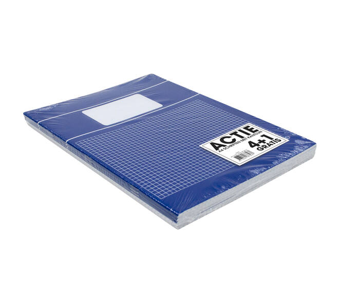 Schrift  SOHO Basic A4 ruit 5x5mm 80 pagina's 60gr assorti 5 stuks