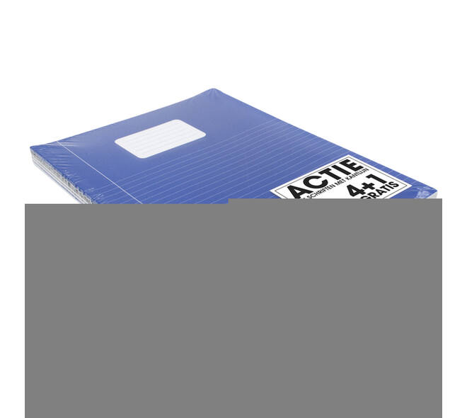 Schrift SOHO Basic A4 lijn 80 pagina's 60gr pak à 5 stuks