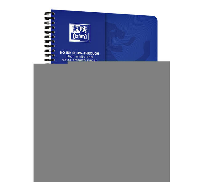 Spiraalblok Oxford Touch A4 lijn 140 pagina's 80gr blauw