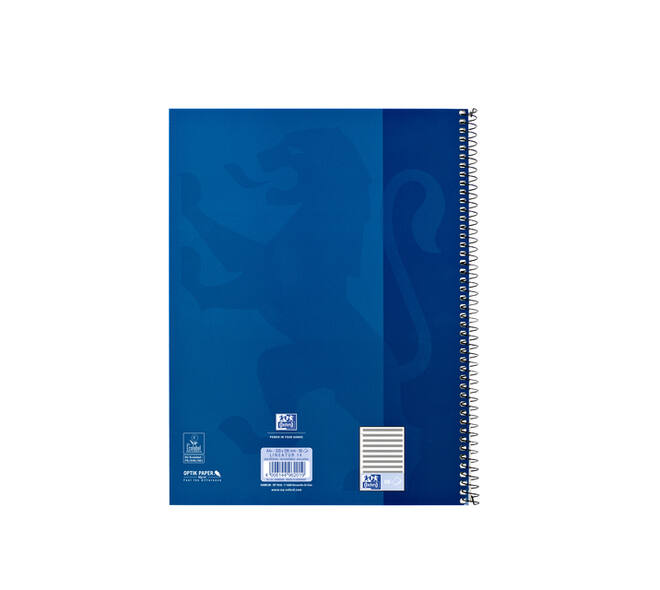 Collegeblok Oxford A4+ muziek 4-gaats 100 pagina's 80gr blauw