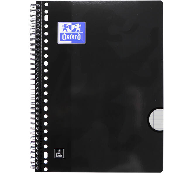 Collegeblok Oxford School A4+ lijn 23-gaats 160 pagina's 80gr voordeelpak assorti 3 stuks