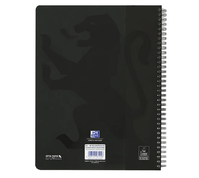 Collegeblok Oxford School A4+ lijn 23-gaats 160 pagina's 80gr voordeelpak assorti 3 stuks