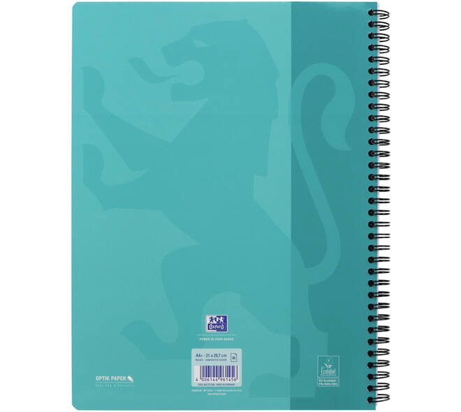 Collegeblok Oxford School A4+ lijn 23-gaats 160 pagina's 80gr voordeelpak assorti 3 stuks