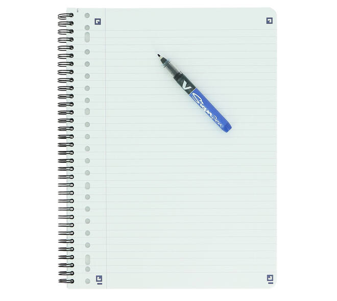 Collegeblok Oxford School A4+ lijn 23-gaats 160 pagina's 80gr voordeelpak assorti 3 stuks