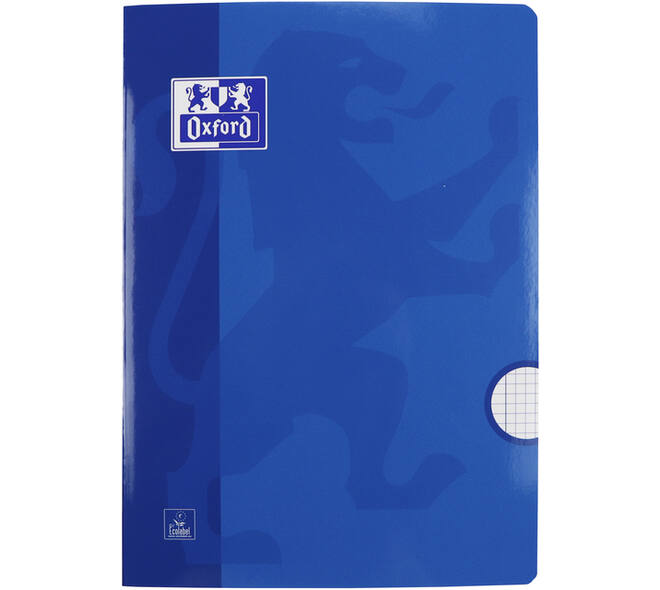 Schrift Oxford School A4 ruit 5x5mm 72 pagina's 80gr assorti