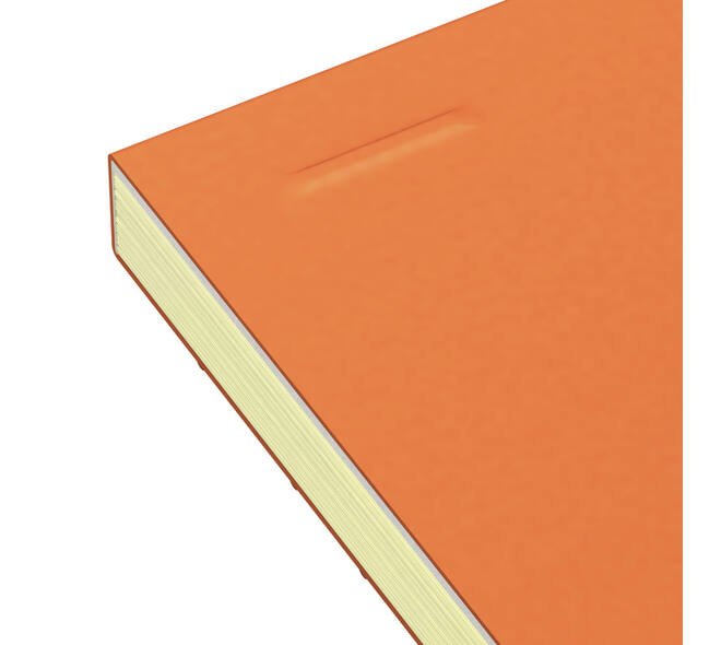 Cursusblok Oxford Orange Notepad A4+ lijn 4-gaats 160 pagina's 80gr oranje