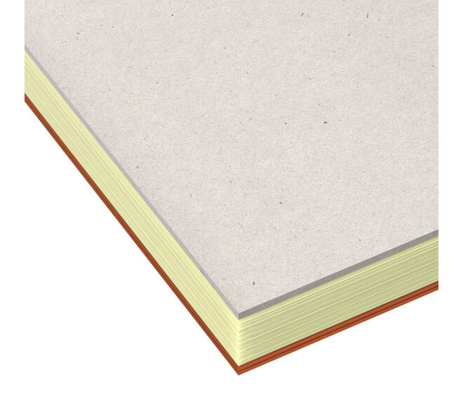 Cursusblok Oxford Orange Notepad A4+ lijn 4-gaats 160 pagina's 80gr oranje