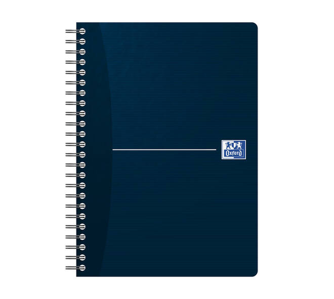 Spiraalblok Oxford Essentials A5 lijn 180 pagina's 80gr assorti