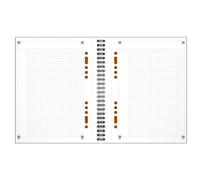 Spiraalblok Oxford International Notebook A5+ ruit 160 pagina's