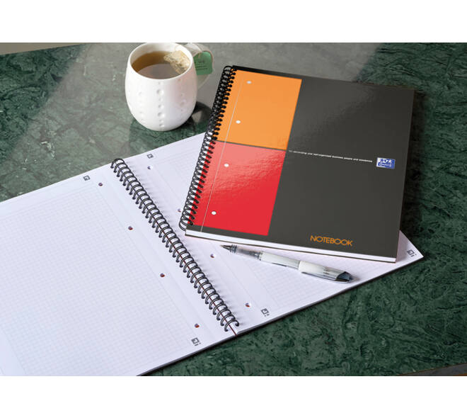 Spiraalblok Oxford International Notebook A4+ ruit 5mm