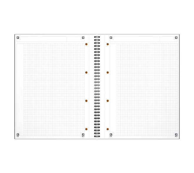 Spiraalblok Oxford International Notebook A4+ ruit 5mm