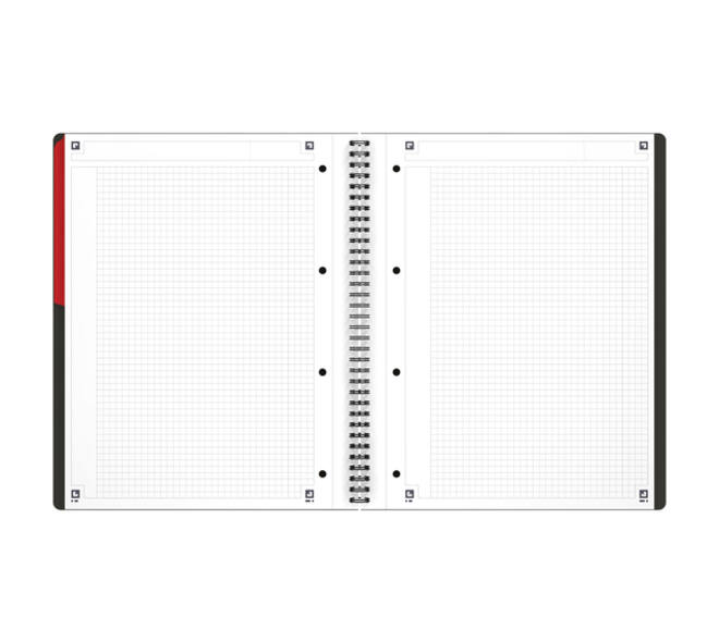 Spiraalblok Oxford International Activebook A4+ 160 pagina's ruit 5mm