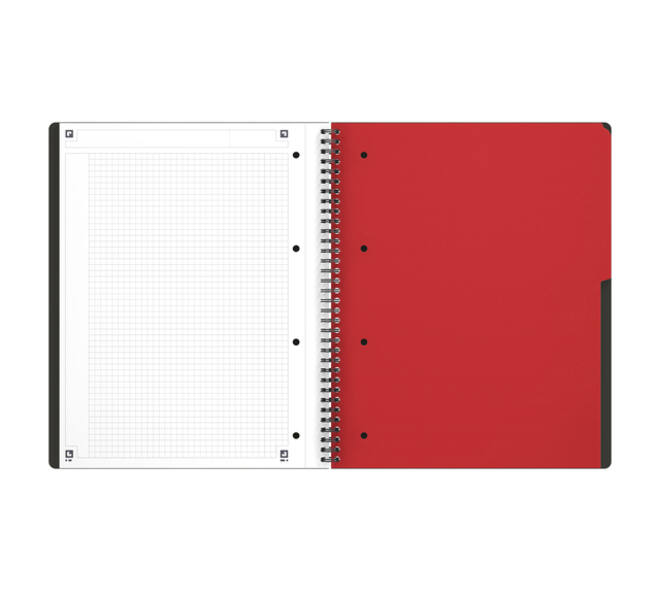 Spiraalblok Oxford International Activebook A4+ 160 pagina's ruit 5mm