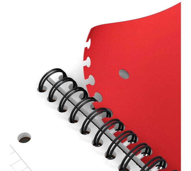 Spiraalblok Oxford International Activebook A4+ 160 pagina's ruit 5mm