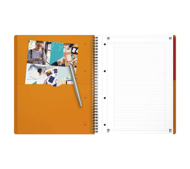Spiraalblok Oxford International Activebook A4+ 160 pagina's lijn