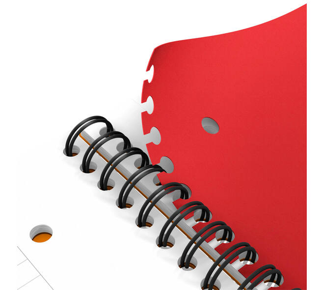 Spiraalblok Oxford International Activebook A4+ 160 pagina's lijn