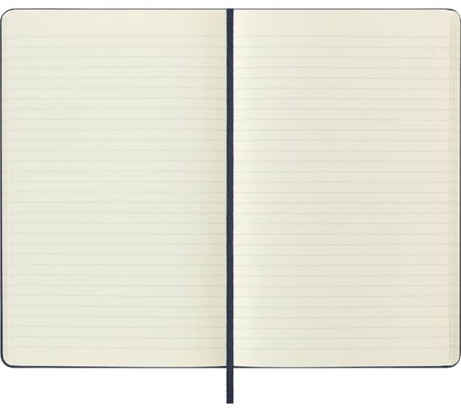 Notitieboek Moleskine large 130X210mm lijn hard cover sapphire blue