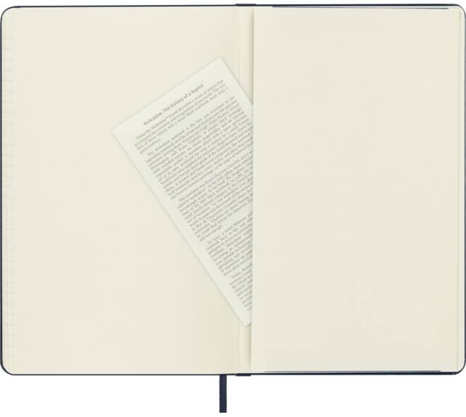 Notitieboek Moleskine large 130X210mm lijn hard cover sapphire blue