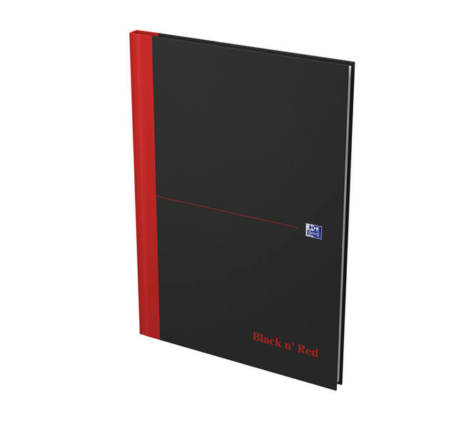 Notitieboek Oxford Black n' Red A4 96vel lijn