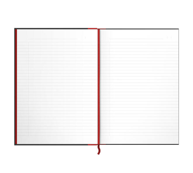 Notitieboek Oxford Black n' Red A4 96vel lijn