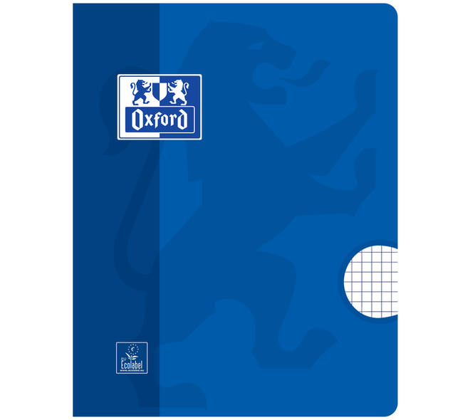 Schrift Oxford School A5 ruit 5x5mm 72 pagina's 80gr assorti
