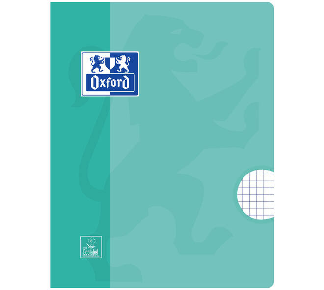 Schrift Oxford School A5 ruit 5x5mm 72 pagina's 80gr assorti