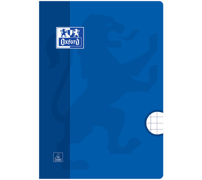 Schrift Oxford School A4 ruit 10x10mm 72 pagina's 80gr assorti