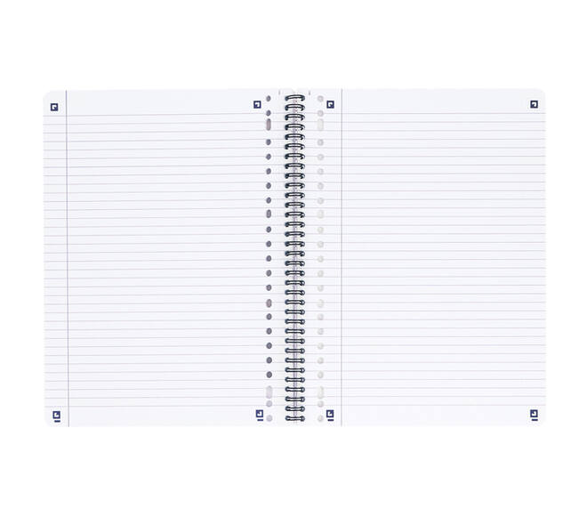 Collegeblok Oxford School A4+ lijn 23-gaats 160 pagina's 80gr assorti