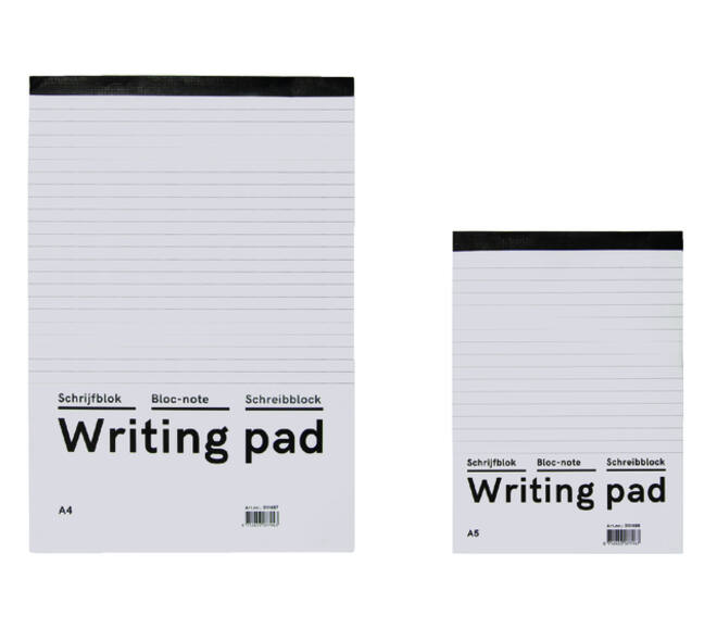Schrijfblok Qbasic A4 lijn 160blz 60gr