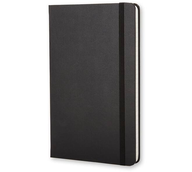 Notitieboek Moleskine large 130x210mm lijn hard cover zwart
