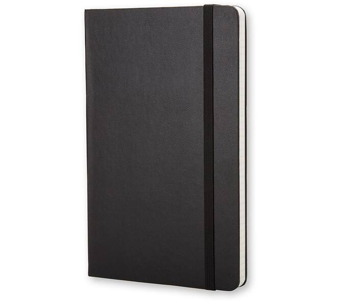 Notitieboek Moleskine large 130x210mm ruit 5x5 hard cover zwart