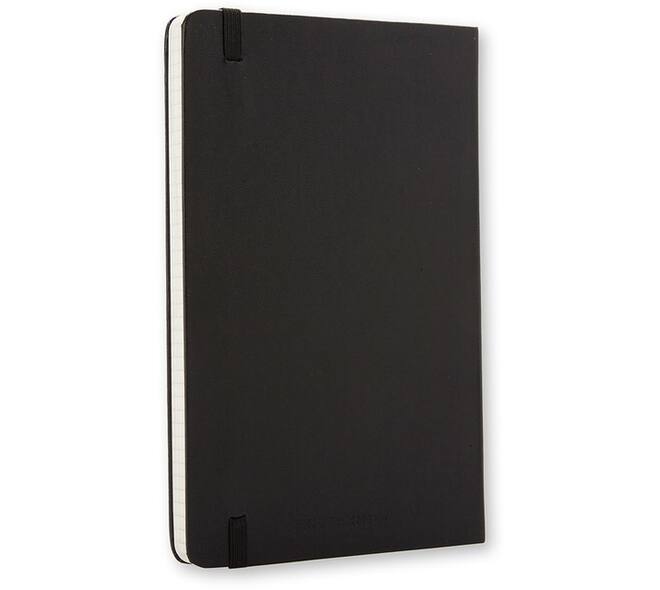 Notitieboek Moleskine large 130x210mm ruit 5x5 hard cover zwart