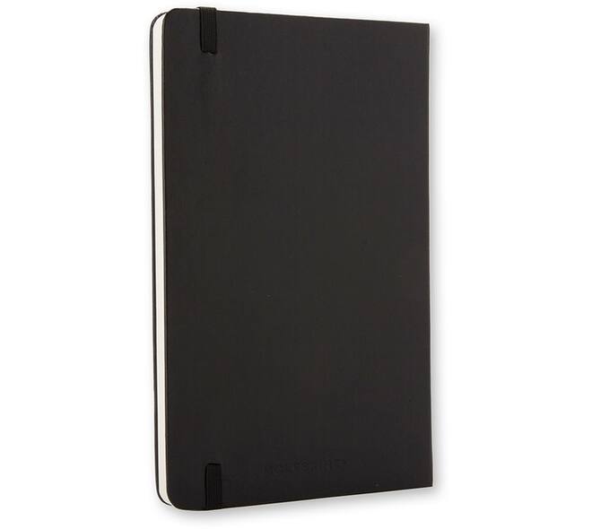 Notitieboek Moleskine large 130x210mm blanco hard cover zwart